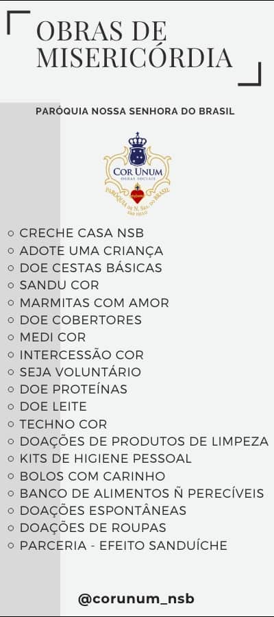 CorUnum –  um só coração em favor do próximo - Jornal O São Paulo