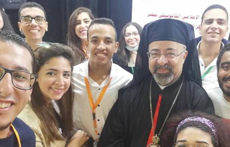 Jovens católicos egípcios