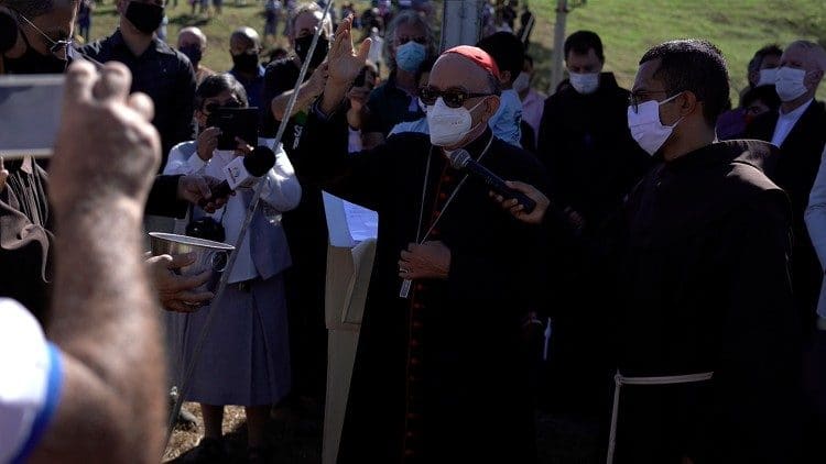 Franciscanos lançam a pedra fundamental do Santuário Frei Galvão - Jornal O São Paulo
