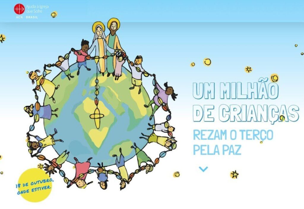 Um milhão de crianças rezam o Terço por um mundo melhor - Jornal O São Paulo