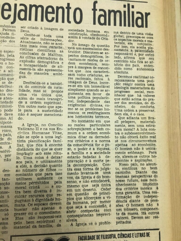 Dom Paulo na seção ‘Encontro com o Pastor’: 1970 – 1998 - Jornal O São Paulo