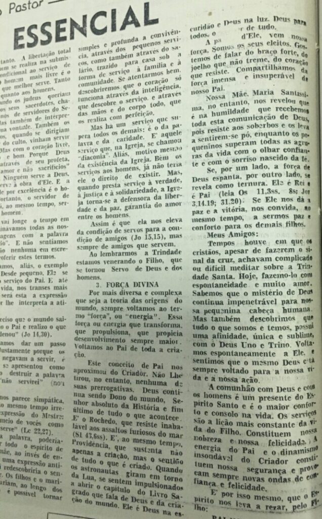 Dom Paulo na seção ‘Encontro com o Pastor’: 1970 – 1998 - Jornal O São Paulo