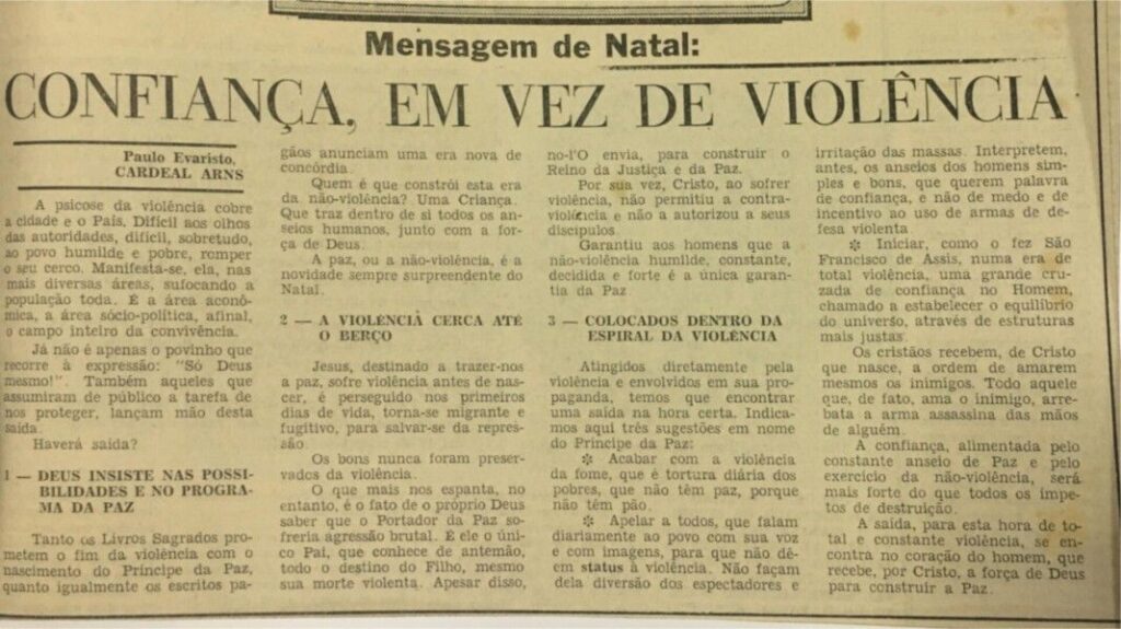 Dom Paulo na seção ‘Encontro com o Pastor’: 1970 – 1998 - Jornal O São Paulo