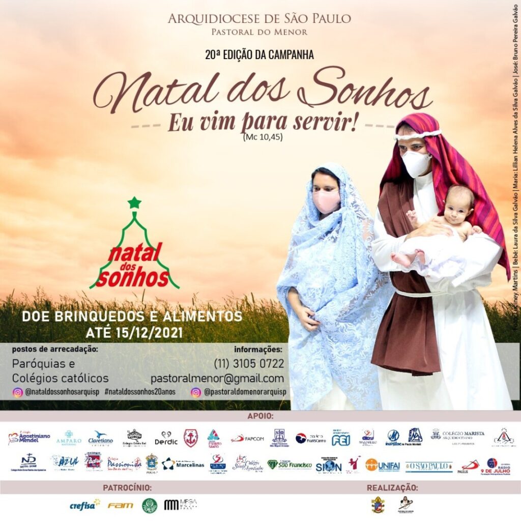 ‘Eu vim para servir’ é o tema da 20º edição da Campanha Natal dos Sonhos - Jornal O São Paulo