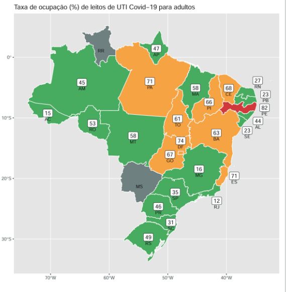 Fiocruz alerta para aumento da ocupação de leitos de UTI Covid-19 em todo o Brasil - Jornal O São Paulo