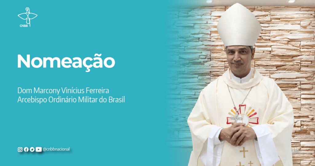Papa Francisco nomeia Dom Marcony Vinícius como novo Arcebispo Militar do Brasil - Jornal O São Paulo