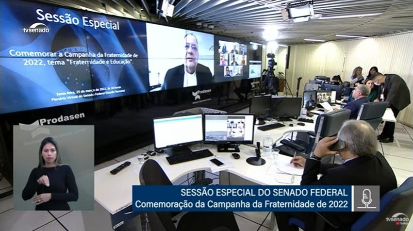 Senado Federal realiza uma sessão especial na modalidade online para comemorar a Campanha da Fraternidade 2022 - Jornal O São Paulo