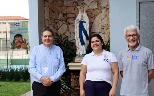 Dom Ângelo Ademir Mezzari abençoa nova gruta do Instituto Cristóvão Colombo - Jornal O São Paulo