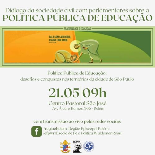 Escola de Fé e Política promove diálogo sobre educação - Jornal O São Paulo