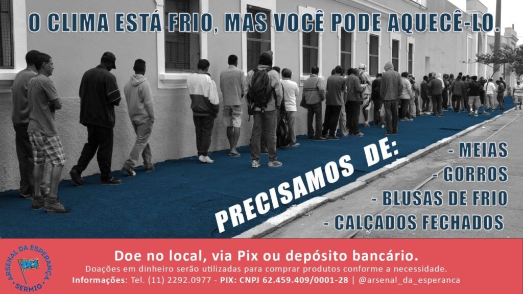 Frio intenso em SP: colabore com as organizações da Igreja que auxiliam os ‘irmãos da rua’ - Jornal O São Paulo