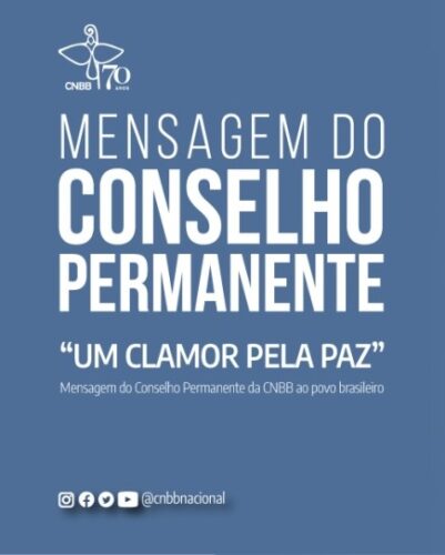 Em clamor pela paz, conselho permanente divulga mensagem ao povo brasileiro - Jornal O São Paulo