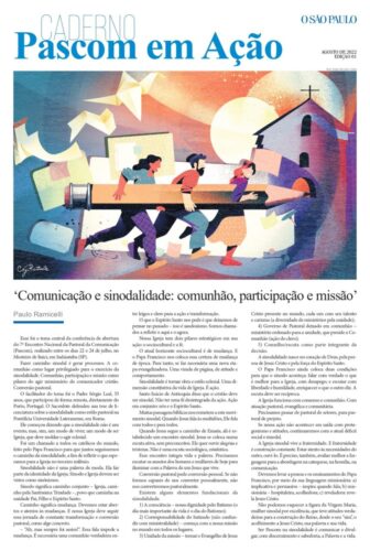 Conheça o ‘Pascom em Ação’, o novo caderno mensal do O SÃO PAULO - Jornal O São Paulo