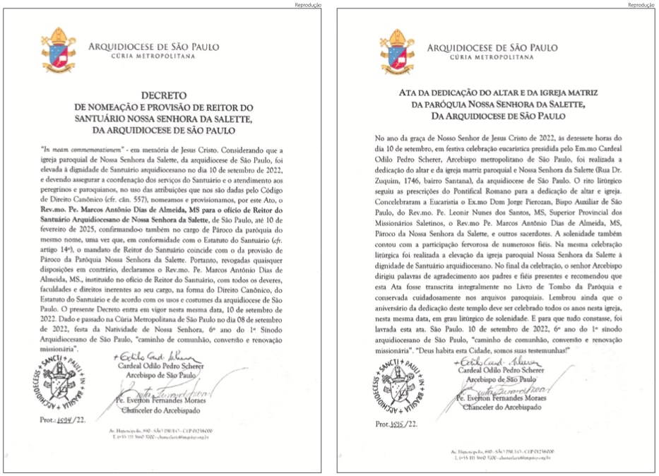 Igreja Nossa Senhora da Salette é elevada à dignidade de santuário arquidiocesano - Jornal O São Paulo
