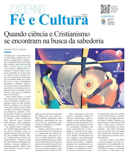 Confira a mais nova edição do Caderno Fé e Cultura - Jornal O São Paulo