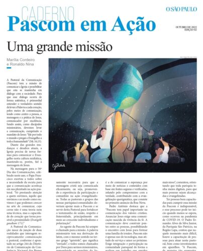 Confira a mais recente edição do Caderno Pascom em Ação - Jornal O São Paulo