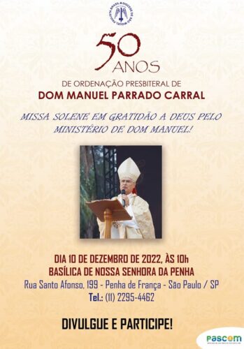 Dom Manuel Parrado Carral festeja 50 anos de sacerdócio - Jornal O São Paulo