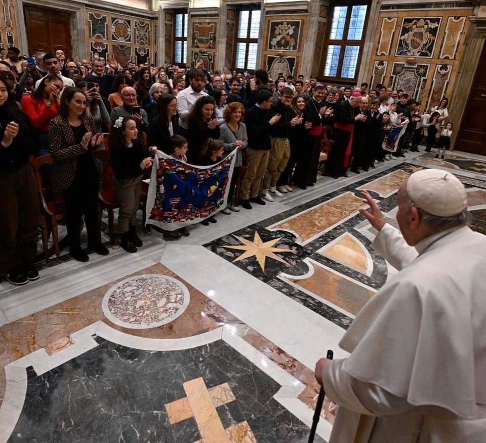 144DECEC-3F58-47E5-93A4-9A9D91EB765C Papa recebe membros do Arsenal da Paz (Sermig) - Jornal O São Paulo