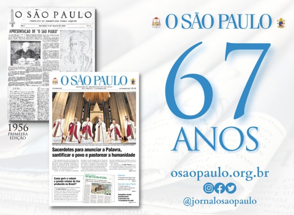 Há 67 anos, o jornal O SÃO PAULO reporta a vida eclesial e o olhar da Igreja para a sociedade