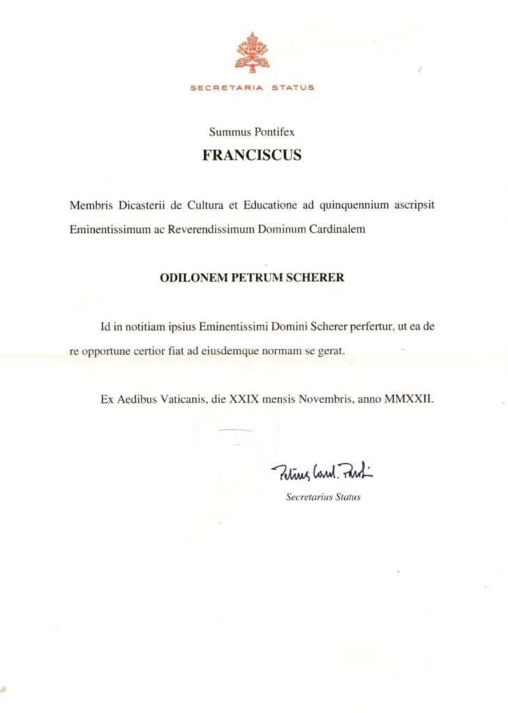 Papa renova nomeação de Dom Odilo como membro do Dicastério para a Cultura e a Educação - Jornal O São Paulo