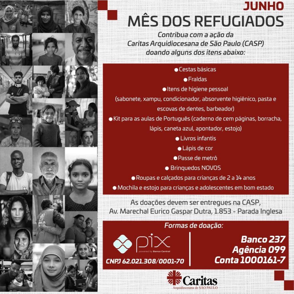Caritas Arquidiocesana integra refugiados em atividades para conscientizar a sociedade sobre o tema do refúgio - Jornal O São Paulo