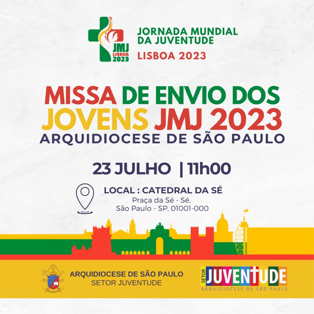 Missa de envio dos jovens da Arquidiocese à JMJ Lisboa acontecerá no domingo, 23 - Jornal O São Paulo