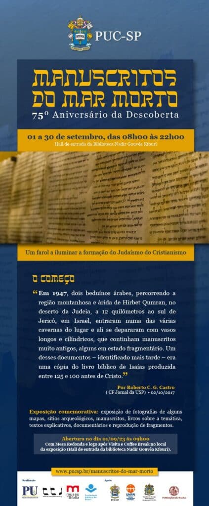 PUC-SP terá exposição sobre os Manuscritos do Mar Morto em setembro - Jornal O São Paulo