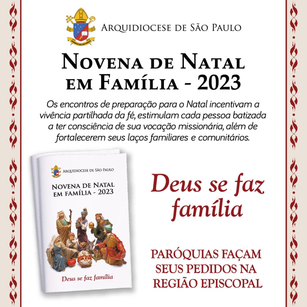 Arquidiocese de São Paulo disponibiliza subsídio para a Novena de Natal