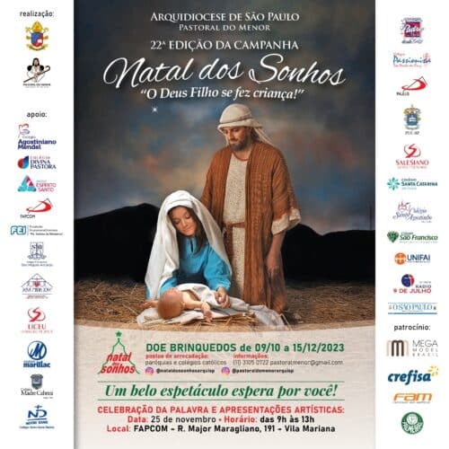 Natal dos Sonhos 2023: doações já podem ser feitas em paróquias e colégios católicos - Jornal O São Paulo