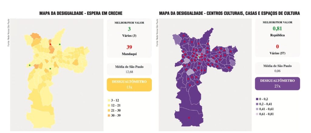 São Paulo: uma cidade desigual em seus 96 distritos