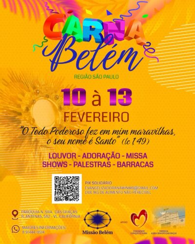 No roteiro de carnaval, há espaço para a diversão saudável e a oração - Jornal O São Paulo