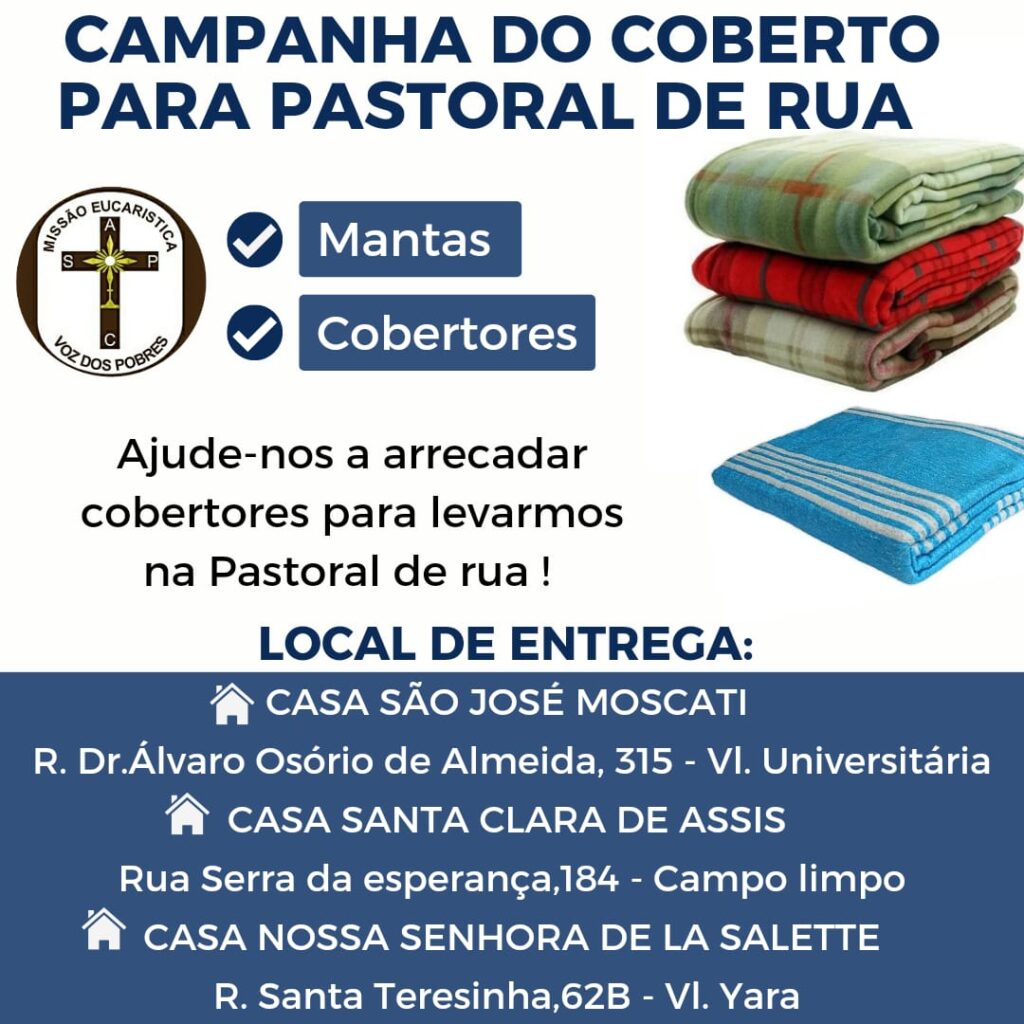 Frio intenso em São Paulo: saiba como colaborar com as instituições católicas que auxiliam os mais vulneráveis