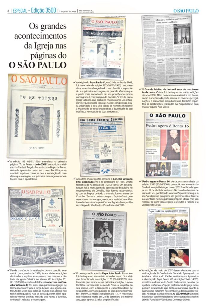 O SÃO PAULO comemora 3.500 edições - Jornal O São Paulo