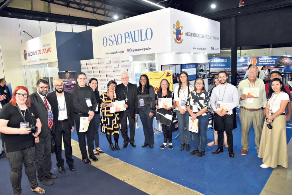 Estande da Arquidiocese recebe autoridades e personalidades na ExpoCatólica - Jornal O São Paulo