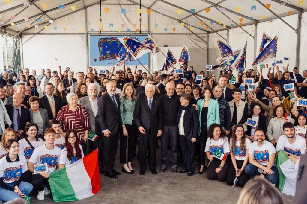 Em São Paulo, presidente da Itália enaltece as ações do Arsenal da Esperança