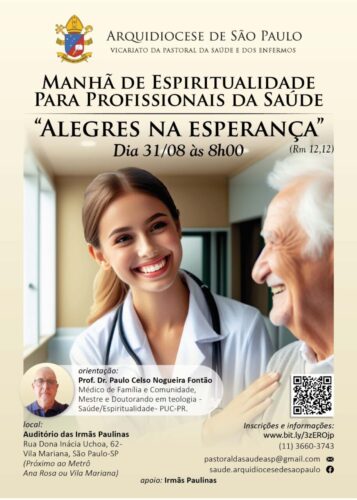 Vicariato da Saúde e dos Enfermos convida profissionais da área médica para dia de espiritualidade - Jornal O São Paulo