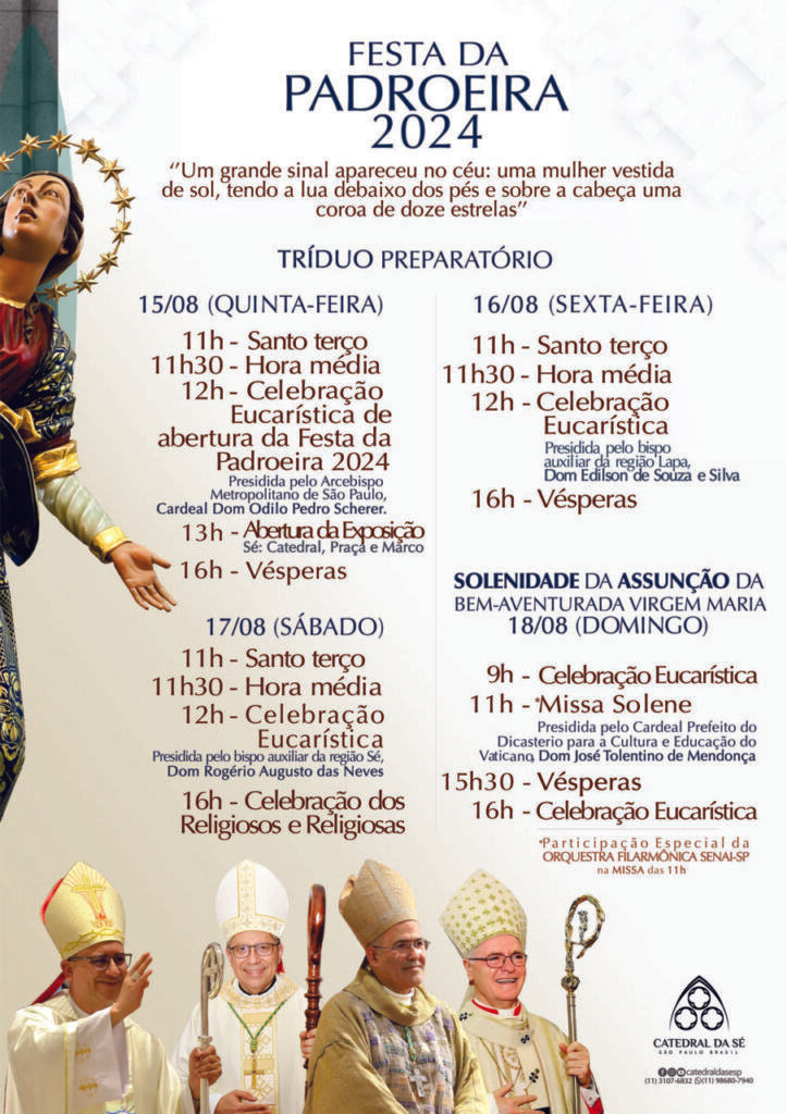 Festividades da padroeira da Catedral da Sé prosseguem até o domingo, 18 - Jornal O São Paulo