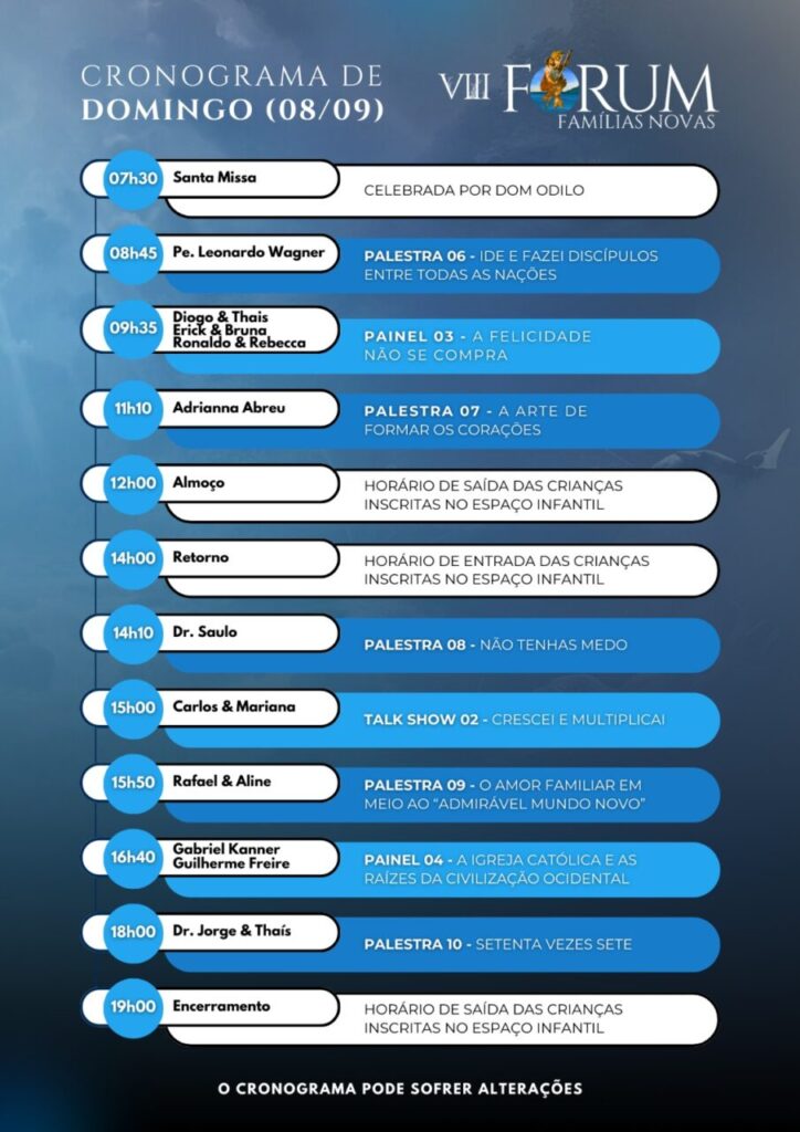 São Paulo recebe o VIII Fórum Famílias Novas neste fim de semana