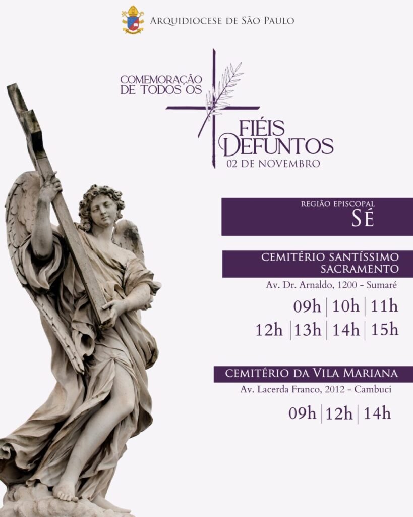 ‘Dia de Finados’: saiba os horários das missas nos cemitérios - Jornal O São Paulo