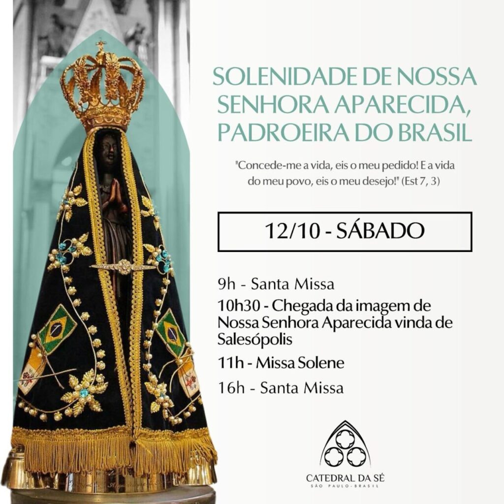 Em 12 de outubro, católicos celebram o Dia de Nossa Senhora Aparecida, Padroeira do Brasil - Jornal O São Paulo