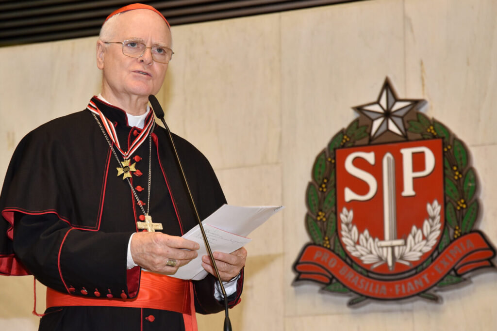 Deputados estaduais conferem a Dom Odilo o Colar de Honra ao Mérito Legislativo - Jornal O São Paulo