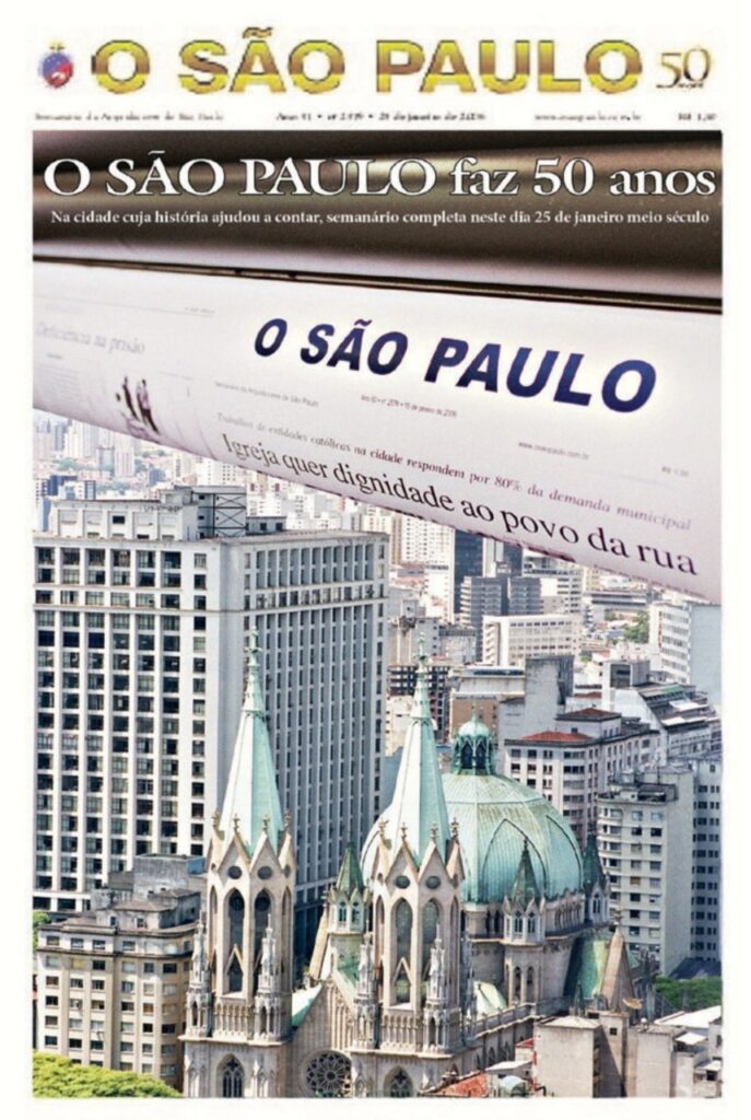 O SÃO PAULO chega ao 70º ano de circulação, com maior presença no universo on-line - Jornal O São Paulo