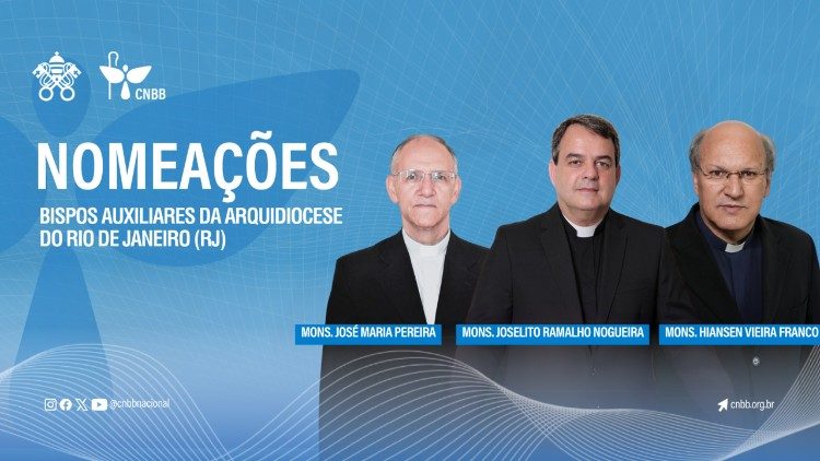 Papa nomeia três bispos auxiliares para a Arquidiocese do Rio de Janeiro - Jornal O São Paulo