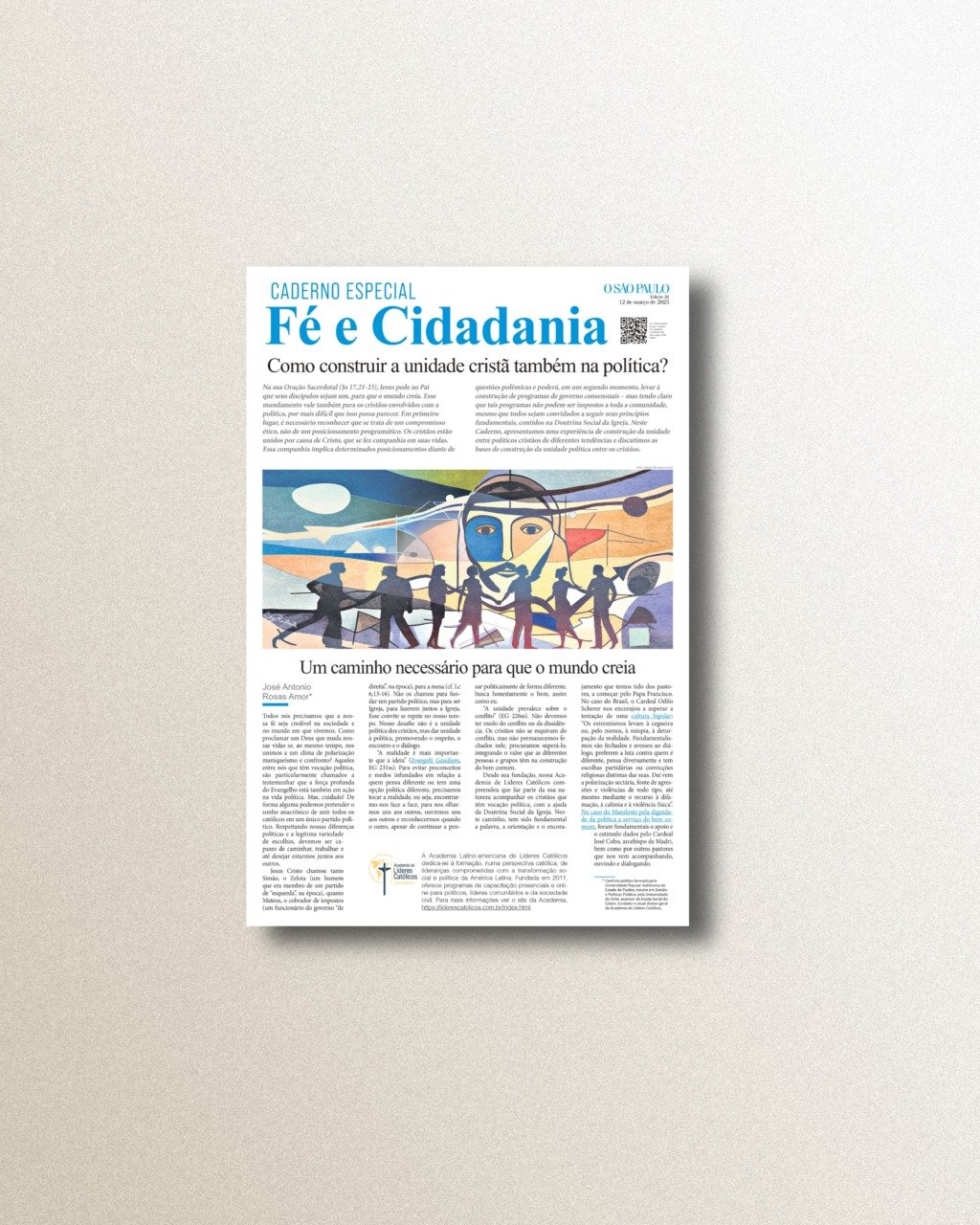 A unidade cristã na política edifica o bem comum - Jornal O São Paulo