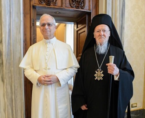 Patriarca ecumênico de Constantinopla tem encontro com Leão XIV - Jornal O São Paulo