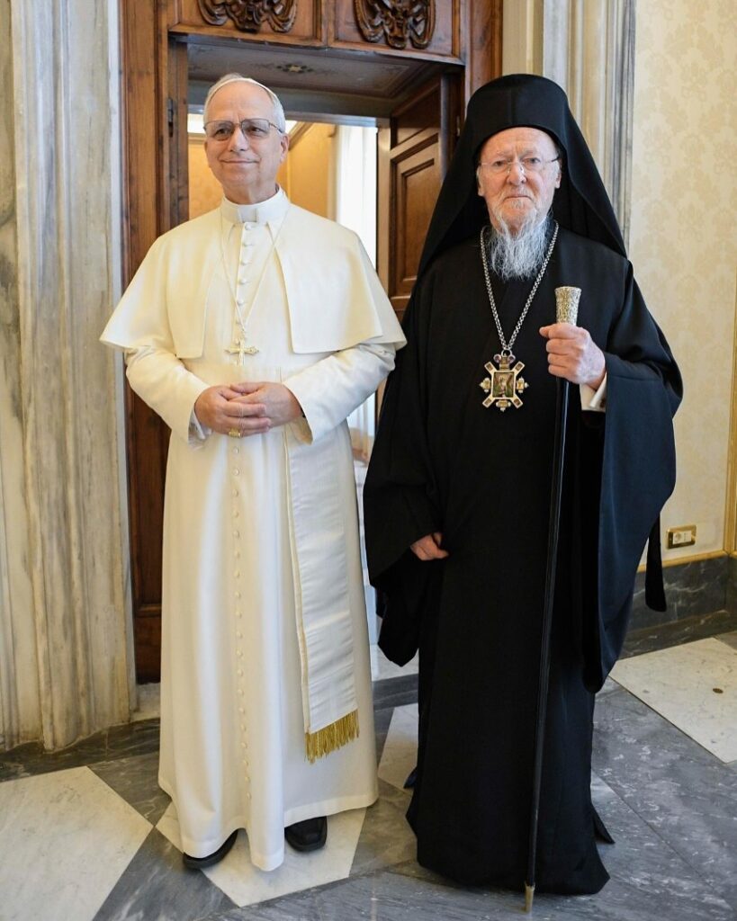 Patriarca ecumênico de Constantinopla tem encontro com Leão XIV - Jornal O São Paulo