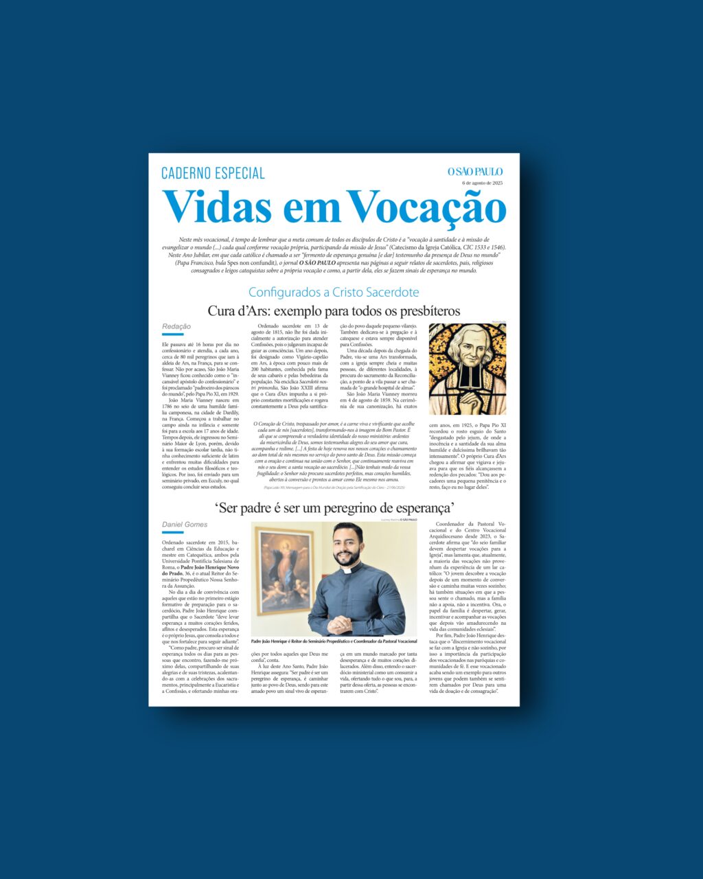 Vidas em vocação: o testemunho feliz pelo sim dado ao chamado de Deus - Jornal O São Paulo