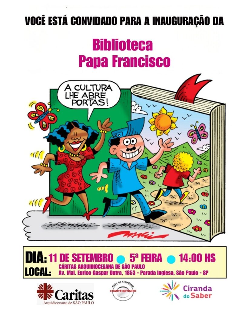 Caritas Arquidiocesana inaugurará a Biblioteca Papa Francisco - Jornal O São Paulo