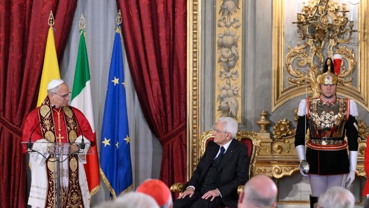 Em visita ao presidente da Itália, Papa exorta a família humana à convivência pacífica - Jornal O São Paulo