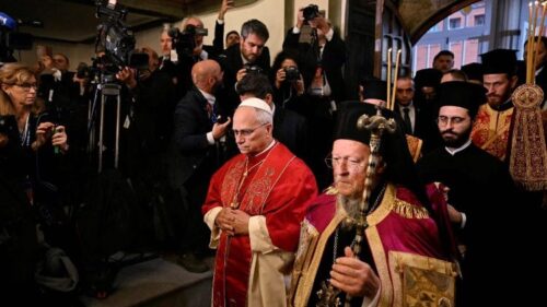 Doxologia: Papa Leão XIV e Patriarca Bartolomeu I rezam pela unidade cristã - Jornal O São Paulo