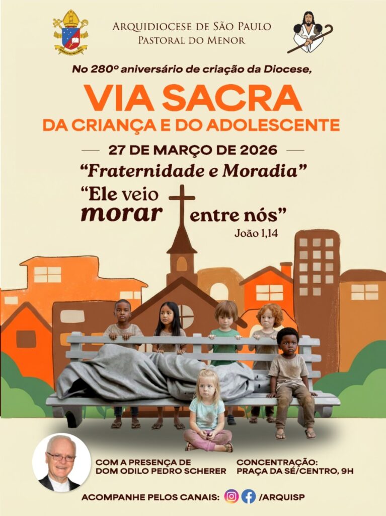 Via-Sacra da Criança e do Adolescente acontecerá na região central no dia 27 - Jornal O São Paulo